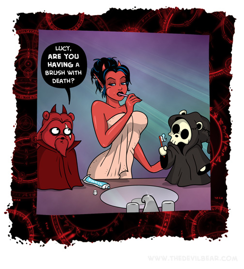 Does he have to brush his whole skull or just his teeth?