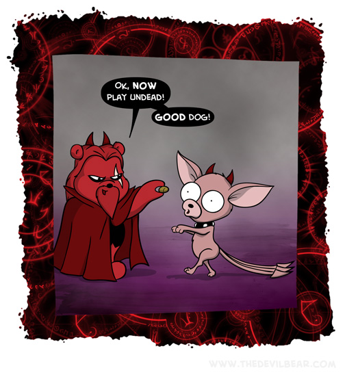 Cerbutt was always good at sitting too.