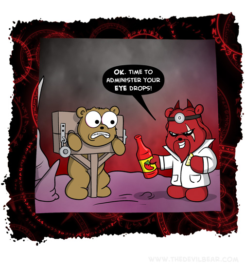 Tomorrow I'll call it his "nose drops" 