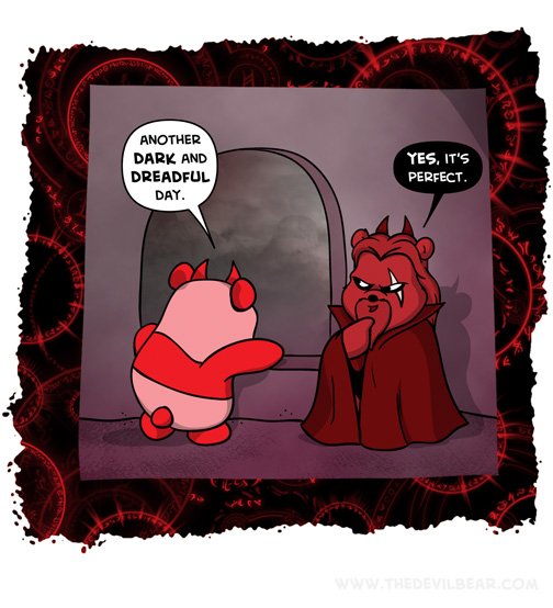 And a perfect day to leave me alone. 