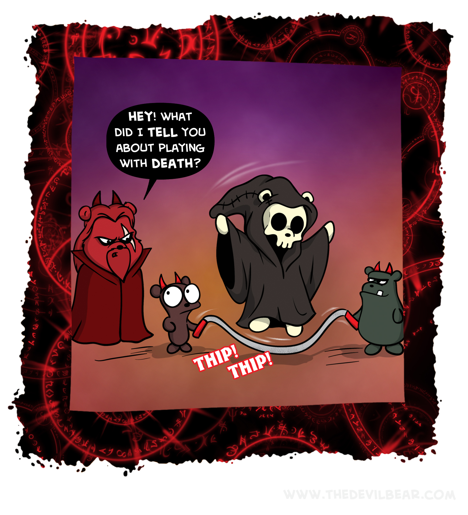 Ropes are for hanging not skipping 