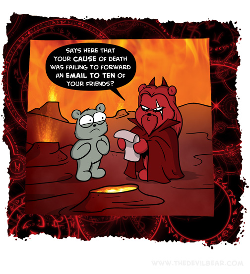 You should at least forward to that nice Nigerian prince that gives away so much money.