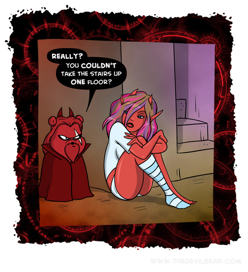 Pretty sure those stairs are up to something