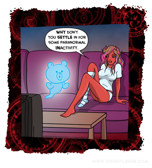 They say lazy ghosts have unfinished business 