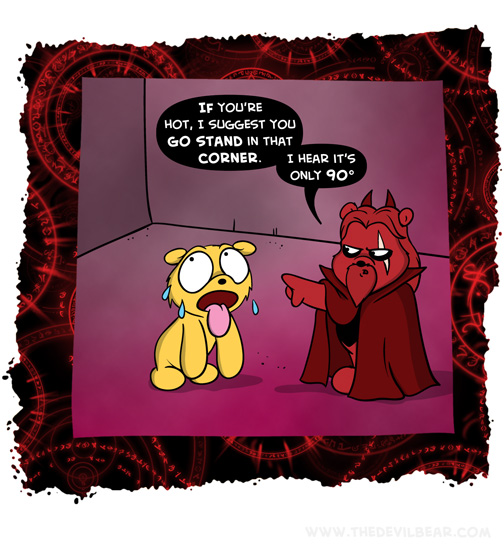 But try not to turn around, the temperature will double instantly. 