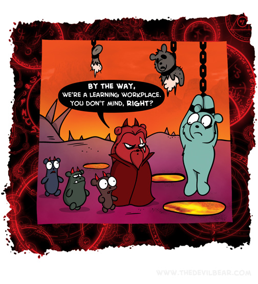 It's also an anti-social learning environment. So we're going to burn you now.