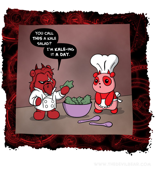 I'm going to toss this salad... in the trash. 