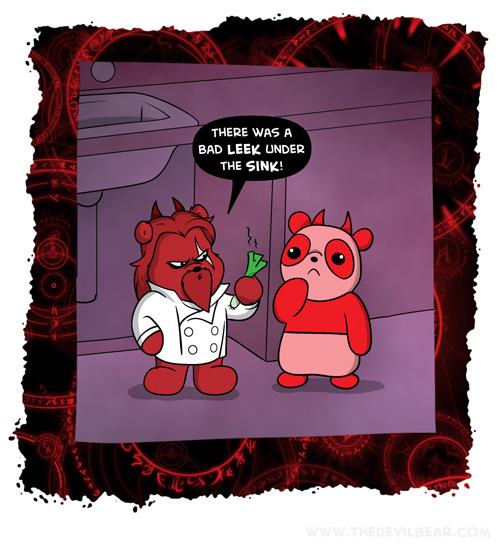 So you're taking a leek... 