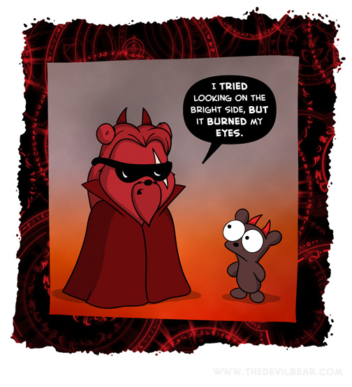 Or maybe the shades are just too dark 