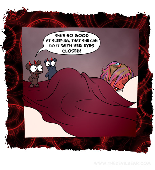 And that snoring is so authentic! 